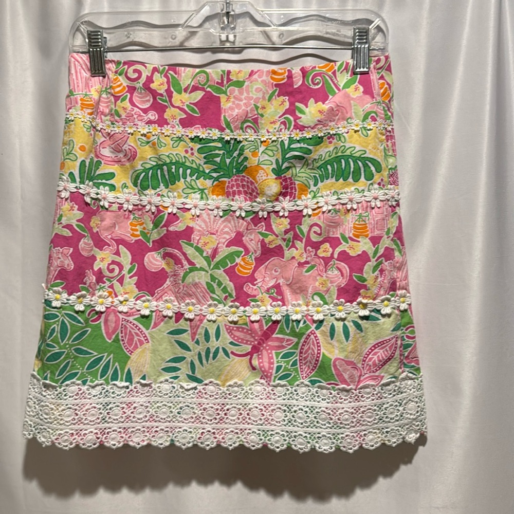 Lilly Pulitzer Jungle Print Skirt Size 0